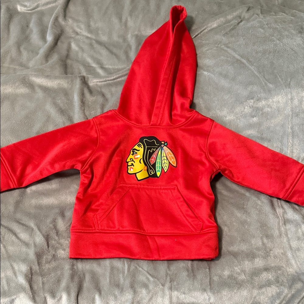 Red Baby Hoodie - Chicago Blackhawks